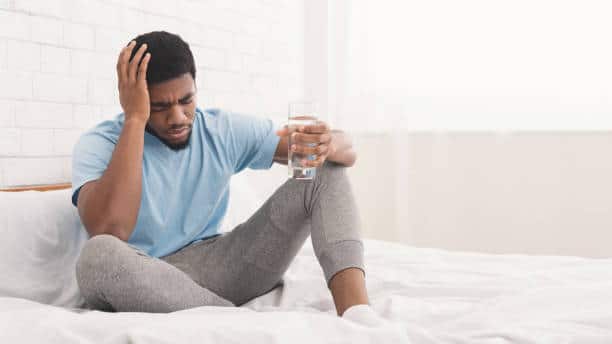 Man suffers from migraines after not drinking water regularly 